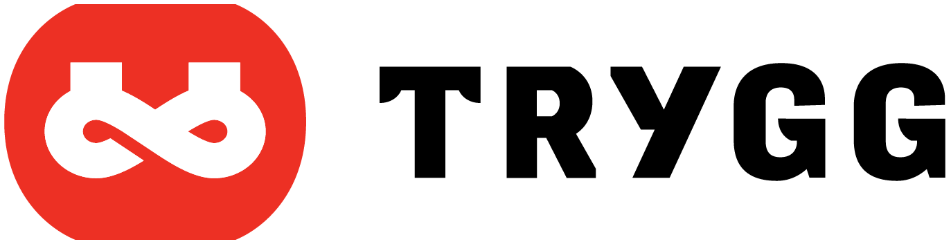 Trygg Logo H RGB White Symbol