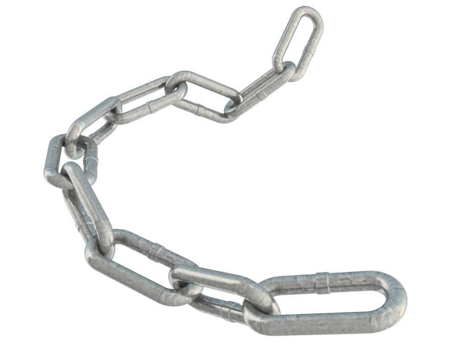 pic_Long link uncertified chain G40 galvanized__LL Kjetting Varmgalv
